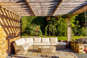 Pergola Patio Seating- click for photo gallery